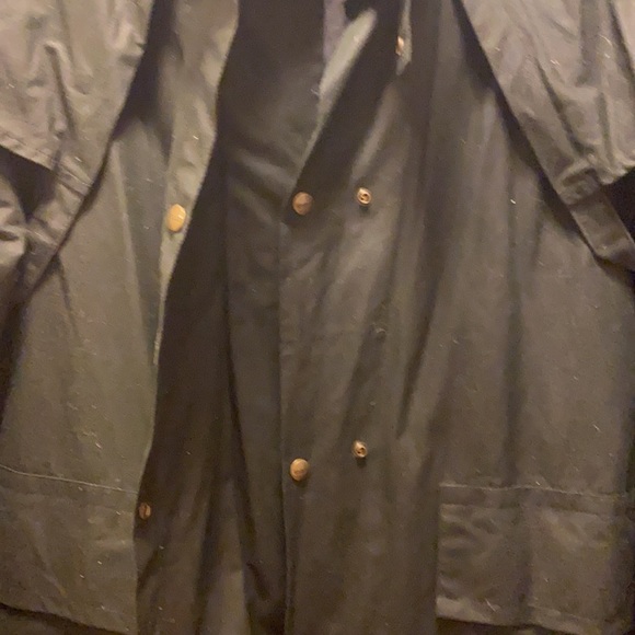 KOOLAH BLACK OILSKIN DUSTER men’s sz. L - Picture 3 of 11